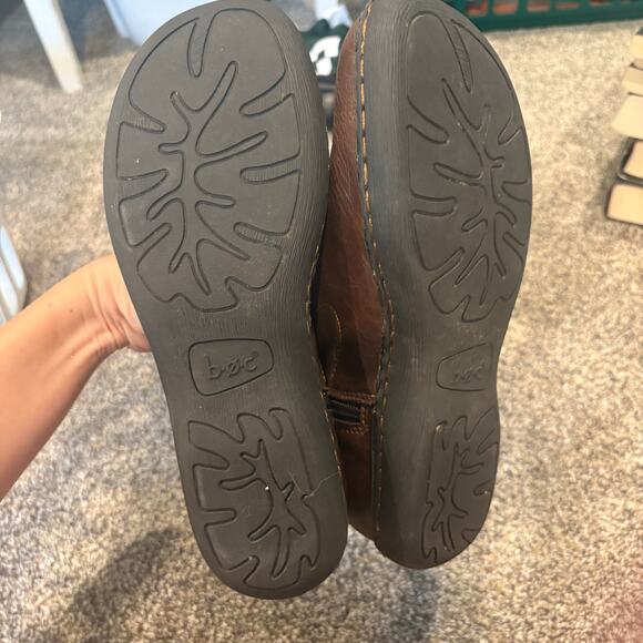 BOC Born Virginia Tall Brown Riding Boots Flannel Lined Zippered Side Size 8.5 M - Picture 6 of 8